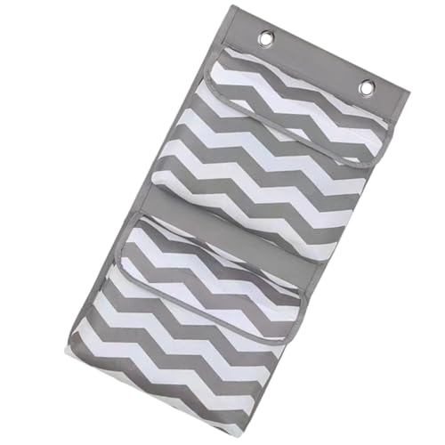 Cabilock Water-Resistant Oxford Cloth Wall Hanging Storage Bag with Double Layers, Lightweight Door Organizer for Small Bedroom, Provides Practical Storage Space for Magazines and Pens,