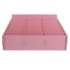 Cabilock Wooden Cell Phone Storage Box Easy to Assemble with 24 Grid Compartments, Multifunctional Desktop Organizer for Storing Tablets and Calculators Minimalist Design for Home