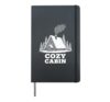 Cabin Lover Cozy Winter Cabin Outdoors Hardcover Journal, Black