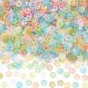 CABODYALS 16667Pcs 1 Box 6mm Mixed Colors Small Paw Puppy Print Glitter Flat Chunky Sequin Confetti Paillette Beads Colored Plastic Sequins for Jewelry Making Gift Manicure Party DIY Craft Supply