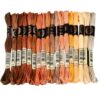 CABODYALS 18 Skeins 157.5 Yards 6 Strands Variegated Embroidery Thread Colorful Friendship Bracelets String Gradient Cord Floss Cross Stitch Bulk Yarn Set for Bracelets Hand Sewing Knitting DIY Craft
