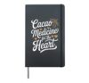 Cacao Ceremony Participant Sacred Plant Ritual Heart-Opening Hardcover Journal, Black