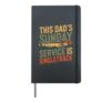 Caffeinated sunday trail legend mountain biking dad Hardcover Journal, Black