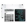 Calculator,Desk Calculator with Erasable Writing Pad,253x159x22.5mm (White)