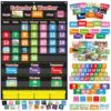 Calendar and Weather Pocket Chart for Kids Learning, Large 44.5”x28” Homeschooling Calendar Pocket Chart with 113 Cards, Teacher and Back to School Supplies