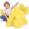 CALEPTONG 48 Pack Foam Pit Cubes – 5.12 Inch Large Soft Blocks for Gymnastics, Trampoline & Parkour – High Density Flame Retardant Sponge for Home Pits, Skate Parks & Sensory Play
