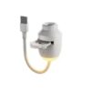 Calfspmt LED Spaceship Galaxy Projector USB Night Light with 360° Rotation