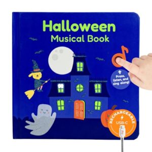 Cali's Books Halloween Music Book for Toddlers 1-3 Years Old