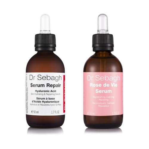 Calm & Restore PRO | Hyaluronic Acid & Rosehip Face Serum Duo for Sensitive, Dry & Dehydrated Skin | Skin Barrier Repair Skincare Set