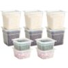 Cambro Food Storage Containers with Lids - Translucent (Microwave Safe and BPA-Free) - 16 and 32 oz (ounce) Food Storage Container - (20 Piece Set)