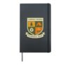 Campfire & Compass Adventure Shield Hardcover Journal, Black