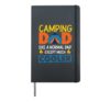 Camping Dad Like A Normal Dad Except Much Cooler Family Tent Hardcover Journal, Black