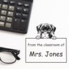 Cane Corso Classroom Book Stamp, Duo Hand Mount, 1-5/8 Square