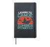 Canoe Canoeing Vintage Retro Learn To Canoe Zombies Can't Hardcover Journal, Black