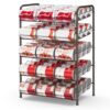 Can Rack Organizer Soda Can Storage Drink Holder for Pantry, Rustic Brown