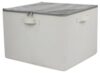 Canvas 16-Pair Shoe Organizer Bin with Clear Zippered Lid, Stackable Closet Storage Box for Footwea