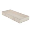 Canvas Clear Zippered Under Bed Storage Organizer for Clothes