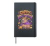 Cappy Halloween Capybara Witch T-Shirt Hardcover Journal, Black