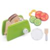 CAQYPVH Wooden Bread Warmer Realistic Toy Bread Warmer Compact for Playroom , Cucinino Green Bread Maker 0.6
