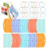 Card Rings with Colored Tabs Anti-Loss Easy Categorization Parent Organizer