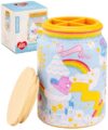 Care Bears™ by PieceRelax 3D Puzzle Jar 128 Plastic Pieces for Adults - Bearadise - Wooden Lid Container for Kitchen Dining Study Living Room No Glue Requied Large [BA1018]