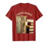 Career Reader Since Childhood Book Lover Librarian Humor T-Shirt, Men, Cranberry Red, Large