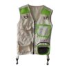 Cargo Vest, Explorer Costume, Green Polyester