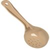 Carlisle FoodService Products Measure Miser Plastic Perforated Measuring Spoon with Short Handle, 4 Ounces, Beige (Pack of 12)