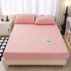 Carlmaya Full Velvet Fitted Sheet and 2 Pillowcases, Deep Pocket Up to 15”