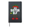 Carnival or Christmas Costume - The Cool Big Sister Elf Hardcover Journal, Black