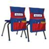 Carson Dellosa Education Chairback Buddy™ Pocket Chart, Blue/Red, Pack of 2