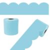Carson Dellosa Sky Blue Bulletin Board Border Roll for Classroom, 65Ft