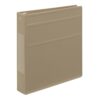 Carstens 1.5-Inch Heavy Duty 3-Ring Binder - Side Opening, Taupe, Durable Plastic, Precision No-Gap Rings, Waterproof Covers, No Pockets, Holds 250 Letter-Size Sheets, BPA-Free, Made in USA (2046-3R)