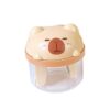 Cartoon Animal Pencil Sharpener Small Manual Sharpener Double Hole for Various Wood Pencil Sketch Animal