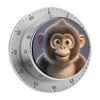 Cartoon Brown Monkey Kitchen Magnetic Timer, Visual Countdown Timers
