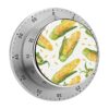 Cartoon Corn Cob Kitchen Timer for Cooking with Magnetic Back