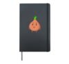 Cartoon onion Hardcover Journal, Black