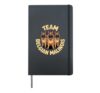 Cartoon Working Shepherd Pet Dog Breed Team Belgian Malinois Hardcover Journal, Black