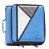 Case-it School Zipper Binder | 2" O-Rings | 400-Sheet | LT-007 Denim Blue