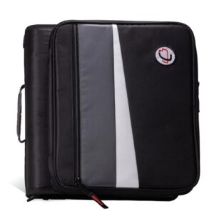 Case-it Workstation Zipper Binder | 2-Inch O-Rings | LT-117 Black