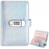 Cash Savings Binder with 3-Digit Combination Lock - 100-Page，Blue