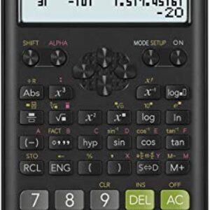 Casio fx-300ES Plus 2nd Edition – Standard Scientific Calculator | 262 Functions, Natural Textbook Display℠ | Ideal for Middle, High School Math, Statistics & Algebra | Black