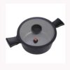 Casserole with Lid Saucepan Stock Pot Vegetable Non-stick Coated for Induction Gas Stove 4.2 Liter