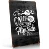 Catch You On The Flip Side Kitchen Vintage Metal Signs 8x12 Inch