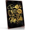 Catch You on The Flip Side Vintage Metal Wall Art Signs 8X12 Inch
