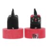 Cat Portable Single Pencil Manual 2pcs Wooden Hole Sharpener Black