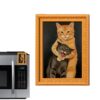 Cat Refrigerator Magnets - Funny Fighting | Wooden Decor