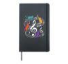 Cats Fan Music Sheet Music Notes Hardcover Journal, Black