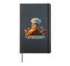 Catsgiving, Be Thankful, Cat Chef Serving Thanksgiving Hardcover Journal, Black