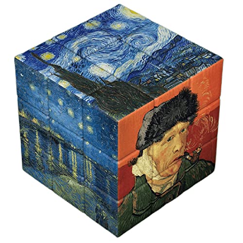 CAULYS Famous Painting Theme Series Magic Cube, Celebrity Masterpiece Photo Transform Cube, Creative Gift, Toys (Postimpressionism)